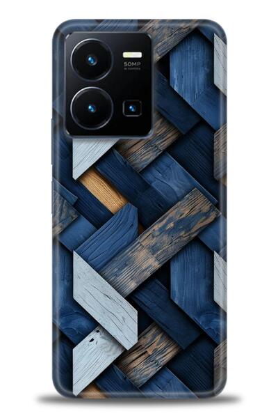 Rulet Aksesuar جراب سيليكون متوافق مع هاتف Vivo Y35 HD مطبوع + واقي شاشة سيرا...