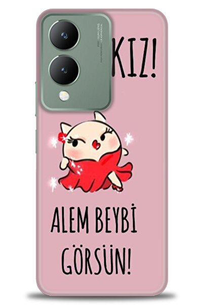 Rulet Aksesuar Vivo Y17S Compatible Hd Printed Silicone Case + Ceramic Screen...