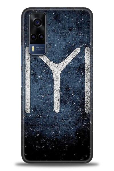 Rulet Aksesuar جراب سيليكون متوافق مع هاتف Vivo Y51 HD مطبوع + واقي شاشة سيرا...