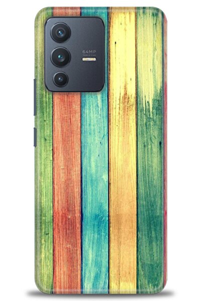 Rulet Aksesuar Vivo V23 5g Compatible Hd Printed Silicone Case + Ceramic Scre...