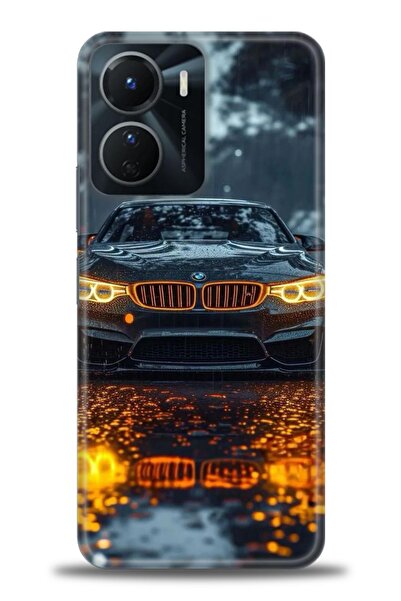 Rulet Aksesuar جراب سيليكون متوافق مع هاتف Vivo Y16 HD مطبوع + واقي شاشة سيرا...