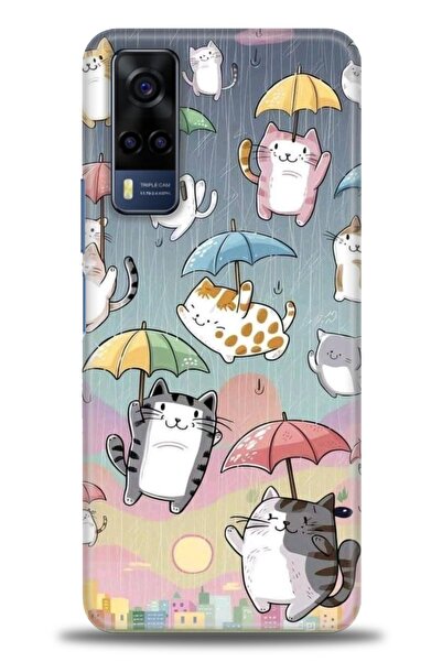 Rulet Aksesuar Vivo Y53S Compatible Hd Printed Silicone Case + Ceramic Screen...