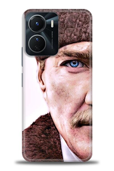 Rulet Aksesuar حافظة سيليكون متوافقة مع هاتف Vivo Y16 HD مطبوع + واقي شاشة سي...