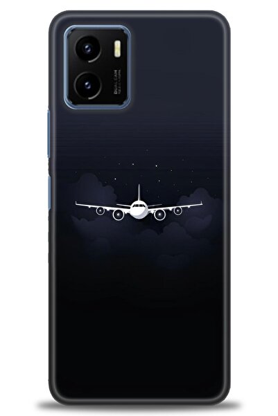 Rulet Aksesuar جراب سيليكون متوافق مع هاتف Vivo Y15S HD مطبوع + واقي شاشة سير...