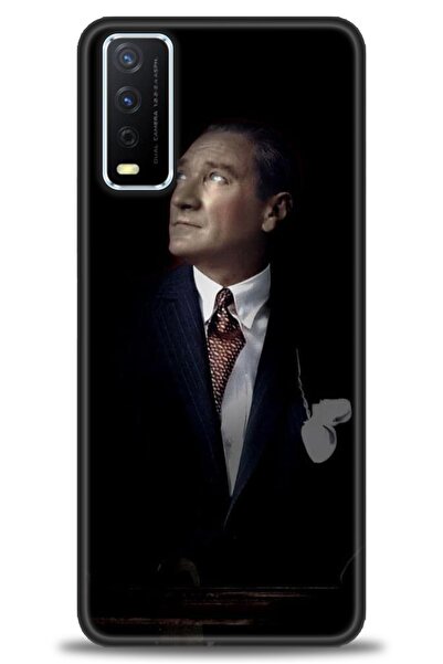 Rulet Aksesuar جراب سيليكون متوافق مع هاتف Vivo Y20S HD مطبوع + واقي شاشة من ...