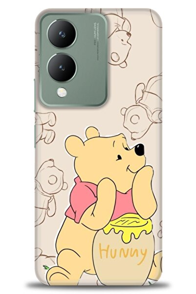 Rulet Aksesuar غطاء حماية من السيليكون متوافق مع هاتف Vivo Y17S HD مطبوع + وا...