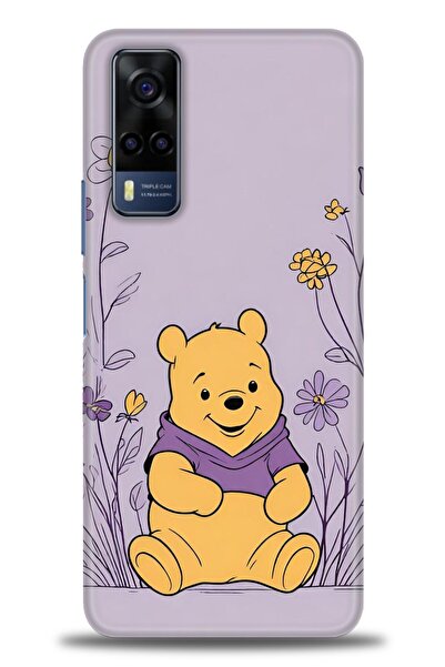 Rulet Aksesuar جراب سيليكون متوافق مع هاتف Vivo Y53S HD مطبوع + واقي شاشة من ...