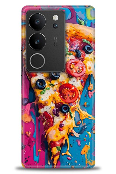 Rulet Aksesuar حافظة سيليكون متوافقة مع هاتف Vivo V29 5G HD مطبوع + واقي شاشة...