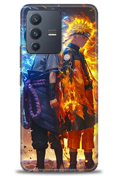 Rulet Aksesuar حافظة سيليكون متوافقة مع هاتف Vivo V23 5G HD مطبوع + واقي شاشة...