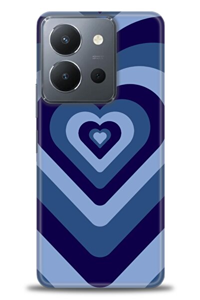 Rulet Aksesuar جراب سيليكون متوافق مع هاتف Vivo Y36 HD مطبوع + واقي شاشة سيرا...