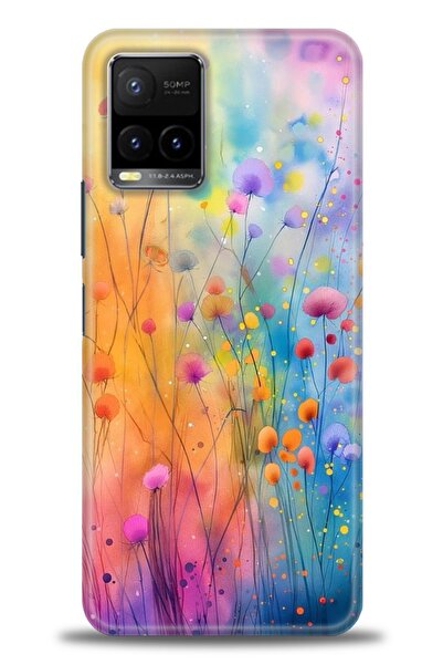 Rulet Aksesuar Vivo Y33S Compatible Hd Printed Silicone Case + Ceramic Screen...