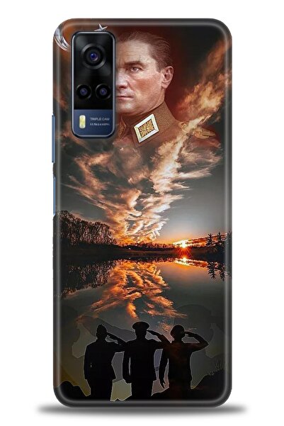 Rulet Aksesuar Vivo Y53S Compatible Hd Printed Silicone Case + Ceramic Screen...