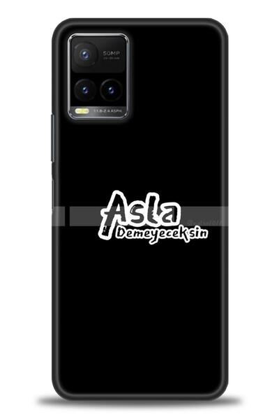 Rulet Aksesuar جراب سيليكون متوافق مع هاتف Vivo Y21S HD مطبوع + واقي شاشة سير...