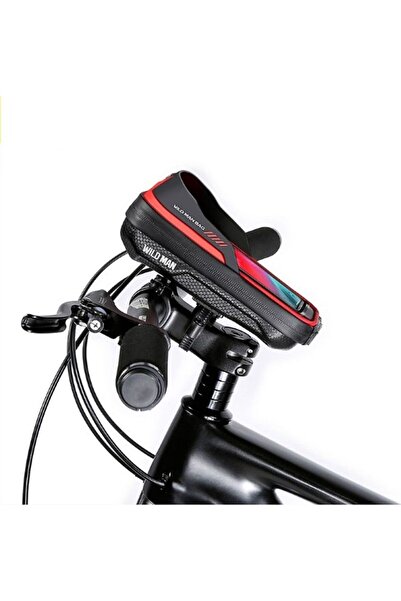 REDz Accessories Geantă ghidon bicicletă, 0.5L, fermoar, Wildman ES16, neagră