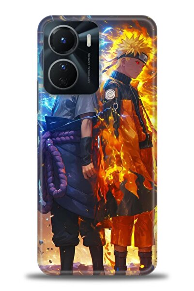 Rulet Aksesuar جراب سيليكون متوافق مع هاتف Vivo Y16 HD مطبوع + واقي شاشة سيرا...