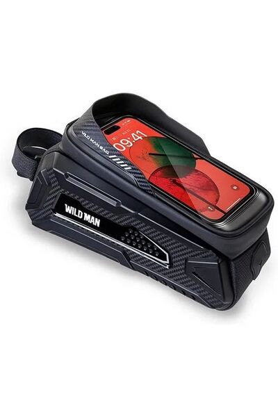 REDz Accessories Geantă cadru bicicletă, 2L, fermoar, Wildman M30, neagră