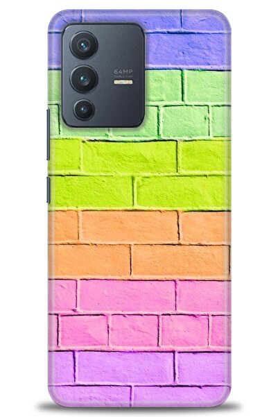 Rulet Aksesuar Vivo V23 5g Compatible Hd Printed Silicone Case + Ceramic Scre...