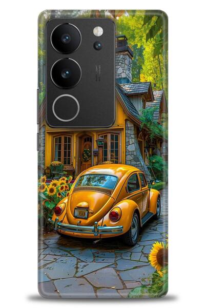 Rulet Aksesuar حافظة سيليكون متوافقة مع هاتف Vivo V29 5G HD مطبوع + واقي شاشة...