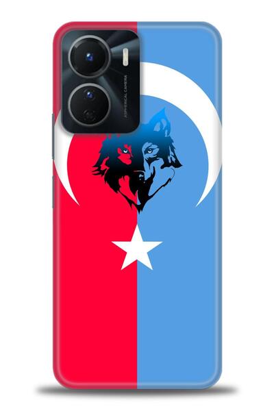 Rulet Aksesuar جراب سيليكون متوافق مع هاتف Vivo Y16 HD مطبوع + واقي شاشة سيرا...