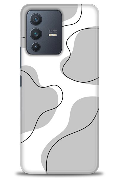 Rulet Aksesuar حافظة سيليكون متوافقة مع هاتف Vivo V23 5G HD مطبوع + واقي شاشة...