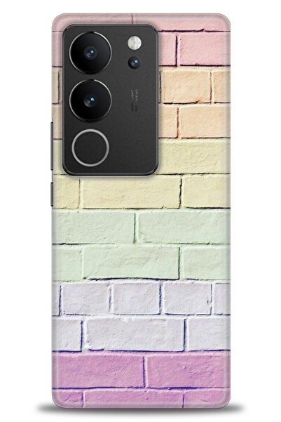 Rulet Aksesuar حافظة سيليكون متوافقة مع هاتف Vivo V29 5G HD مطبوع + واقي شاشة...