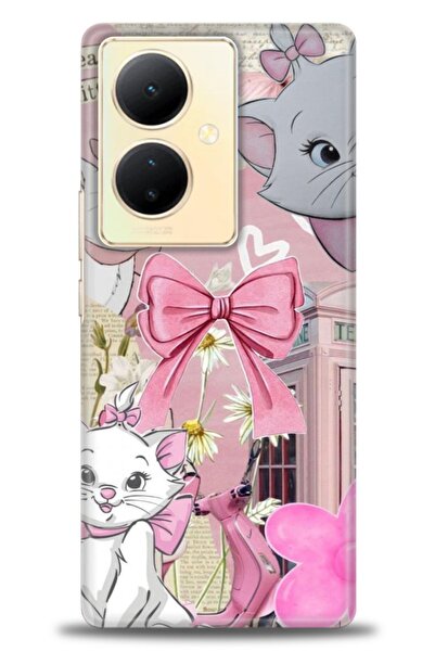 Rulet Aksesuar حافظة سيليكون متوافقة مع هاتف Vivo V29 Lite 5G HD مطبوع + واقي...