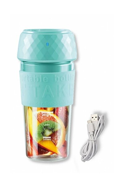 LikeSmart Mini Blender Electric de Sticla, "LikeSmart MixJuice", Portabil, Silentios, Multifunctional, Compact