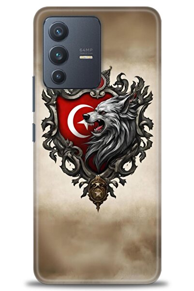 Rulet Aksesuar حافظة سيليكون HD مطبوع متوافقة مع هاتف Vivo V23 5G + واقي شاشة...