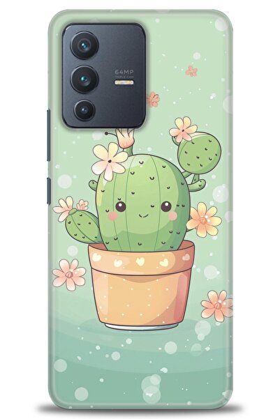 Rulet Aksesuar Vivo V23 5g Compatible Hd Printed Silicone Case + Ceramic Scre...