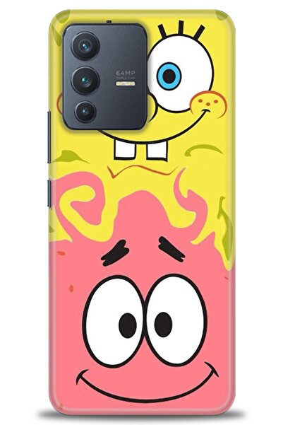 Rulet Aksesuar حافظة سيليكون متوافقة مع هاتف Vivo V23 5G HD مطبوع + واقي شاشة...