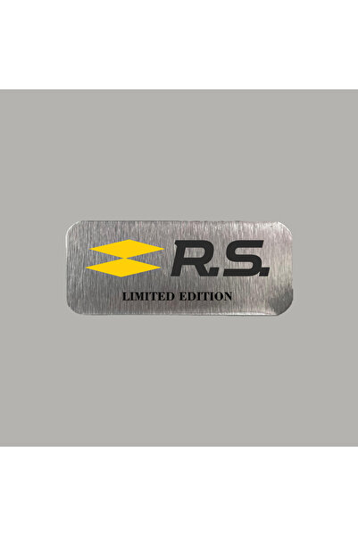 CRF RS Limited Edition Metal Etiket 3x7 cm Arkası Yapışkanlı 1 Adet