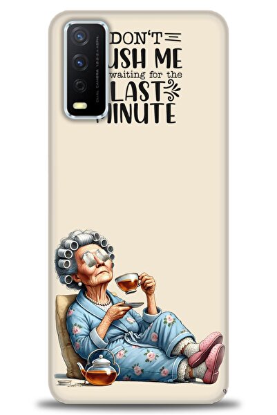 Rulet Aksesuar جراب سيليكون متوافق مع هاتف Vivo Y11S HD مطبوع + واقي شاشة سير...