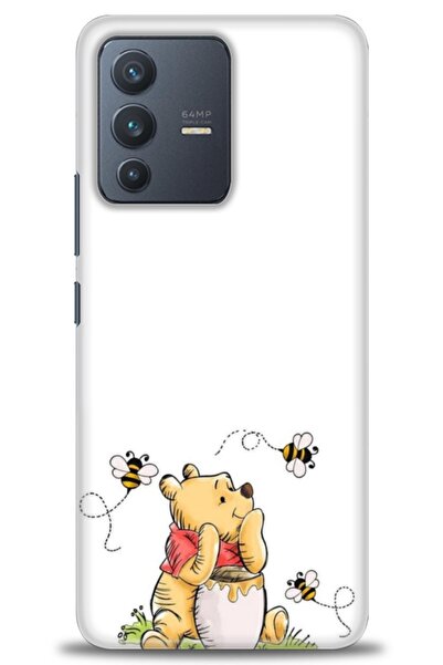 Rulet Aksesuar حافظة سيليكون متوافقة مع هاتف Vivo V23 5G HD مطبوع + واقي شاشة...