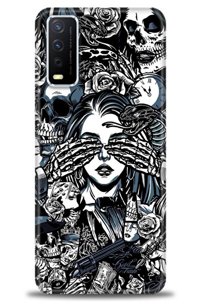 Rulet Aksesuar Vivo Y11S Compatible Hd Printed Silicone Case + Ceramic Screen...