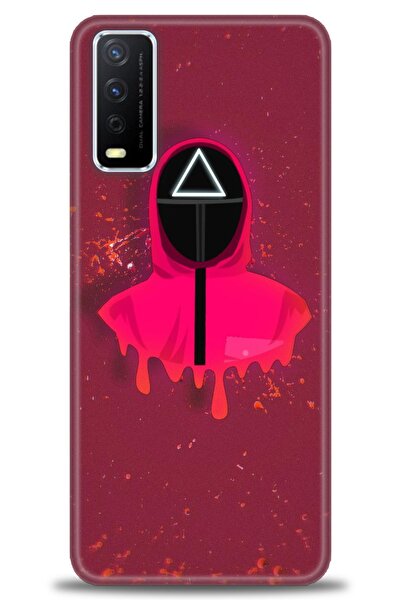 Rulet Aksesuar جراب سيليكون متوافق مع هاتف Vivo Y11S HD مطبوع + واقي شاشة سير...