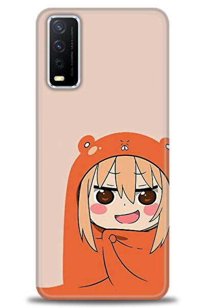 Rulet Aksesuar جراب سيليكون متوافق مع هاتف Vivo Y20 HD مطبوع + واقي شاشة سيرا...