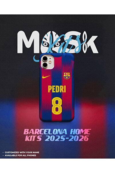 GENERAL جراب MASK برشلونة جيرسي كيت 25/26 لهاتف iPhone 16 Pro Max