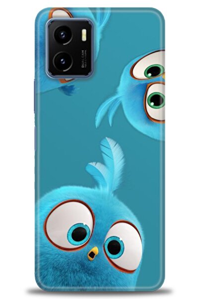 Rulet Aksesuar جراب سيليكون متوافق مع هاتف Vivo Y15S HD مطبوع + واقي شاشة سير...