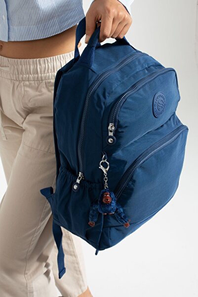 H&D COLLECTİON Unisex Waterproof Fabric 3 Compartments Navy Blue Color School Travel Backpack with Laptop Compartment