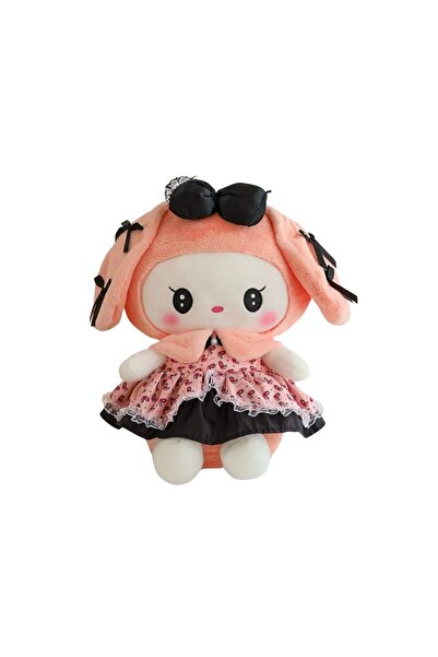 OEM Păpușa Plus, Kuromi din seria Hello Kitty Sanrio, roz, 38 cm