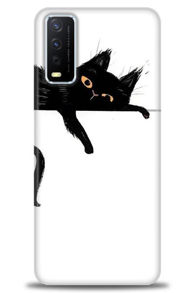 Rulet Aksesuar جراب سيليكون متوافق مع هاتف Vivo Y11S HD مطبوع + واقي شاشة سير...