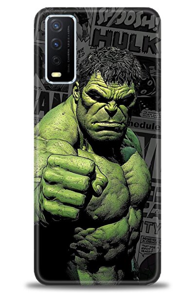 Rulet Aksesuar جراب سيليكون متوافق مع هاتف Vivo Y11S HD مطبوع + واقي شاشة سير...