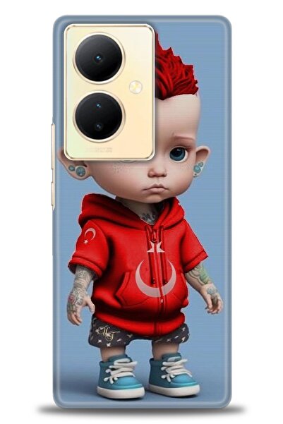 kılıfevreni غطاء حماية متوافق مع هاتف Vivo V29 Lite 5G A+ Plus HD مطبوع - غطا...