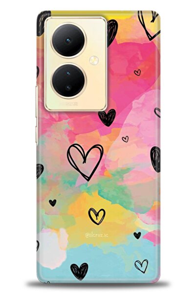 Rulet Aksesuar Vivo V29 Lite 5g Compatible Hd Printed Silicone Case + Ceramic...