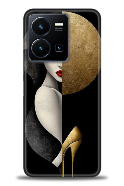 Rulet Aksesuar Vivo Y35 Compatible Hd Printed Silicone Case + Ceramic Screen ...