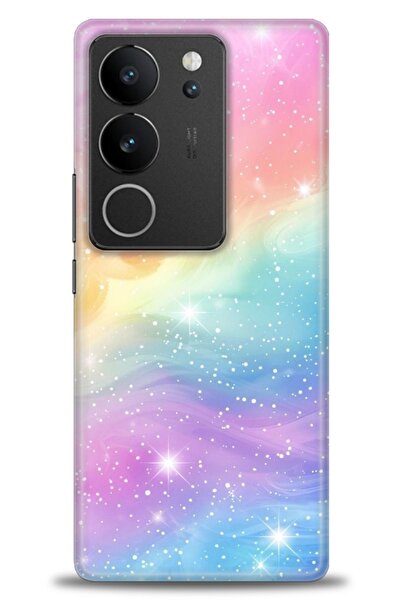 Rulet Aksesuar حافظة سيليكون متوافقة مع هاتف Vivo V29 5G HD مطبوع + واقي شاشة...