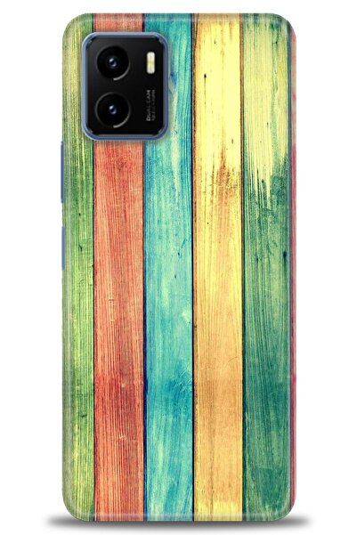 Rulet Aksesuar جراب سيليكون متوافق مع هاتف Vivo Y15S HD مطبوع + واقي شاشة سير...