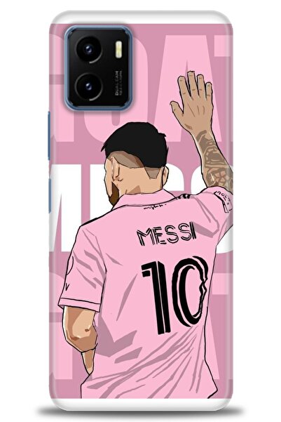 Rulet Aksesuar جراب سيليكون متوافق مع هاتف Vivo Y15S HD مطبوع + واقي شاشة سير...