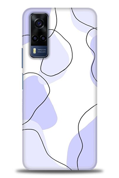 Rulet Aksesuar جراب سيليكون متوافق مع هاتف Vivo Y51 HD مطبوع + واقي شاشة سيرا...