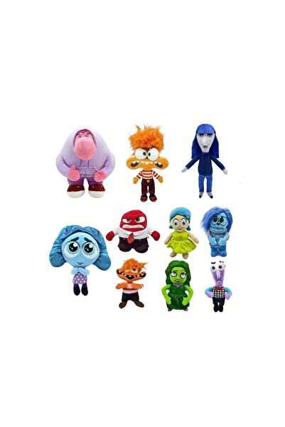 OEM Set 10 Plush Mascots, Emotions, Inside Out, Multicolor, 30 cm - 40 cm